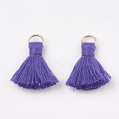 Polycotton(Polyester Cotton) Tassel Pendant Decorations X-FIND-S280-05-1