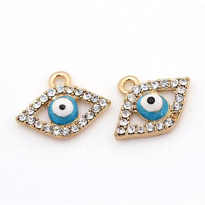 Alloy Rhinestone Pendants ALRI-S161-37LG-1