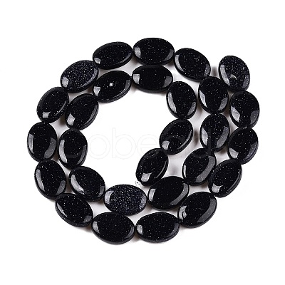 Synthetic Blue Goldstone Beads Strands G-M206-54-1