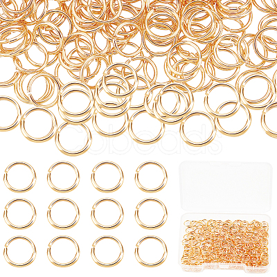 Beebeecraft 300Pcs Brass Open Jump Rings KK-BBC0008-72C-1