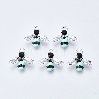 Alloy Enamel Pendants PALLOY-T056-49B-1