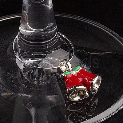 Alloy Enamel Wine Glass Charms AJEW-JO00155-1