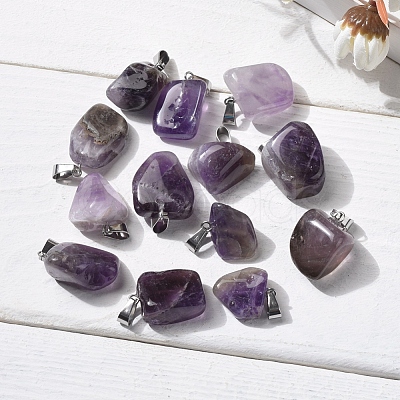 Natural AmethystPendants G-CJ0001-33C-1