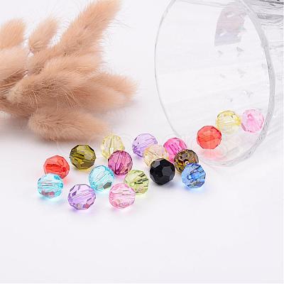 Transparent Acrylic Beads PL505Y-1