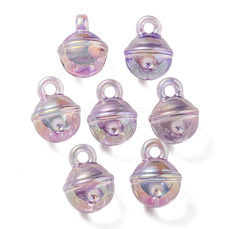 UV Plating Rainbow Iridescent Transparent Acrylic Pendant OACR-P010-06C-1