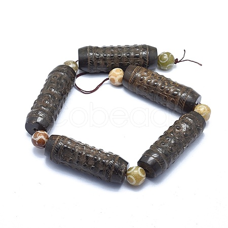 Natural Xiuyan Jade Beads Strands G-O179-A04-1