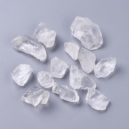 Rough Raw Natural Quartz Crystal Beads G-WH0003-01-1