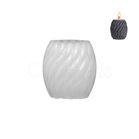 Twisted Barrel DIY Candle Silicone Molds WG66413-01-1