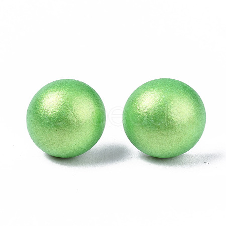 Pearlized Half Round Schima Wood Earrings for Girl Women EJEW-N048-001-07-1