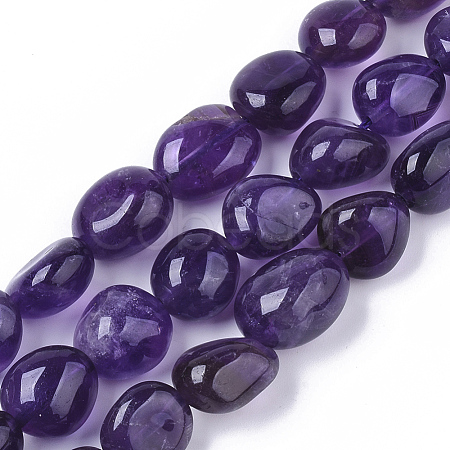 Natural Amethyst Beads Strands G-S362-037-1