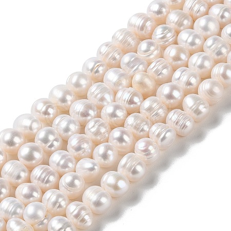 Natural Cultured Freshwater Pearl Beads Strands PEAR-E018-10-1