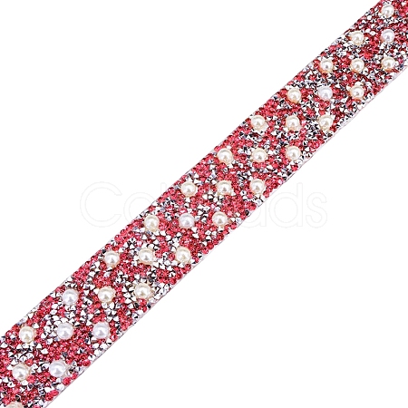 0.4M Resin Pearl & Rhinestone Beaded Trim PW-WG6DCE2-04-1