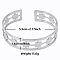 Non-Tarnish Stylish European and American Hollow Star 304 Stainless Steel Cuff Bangles for Women