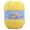 Polyester Yarn, Tweed Yarn, for Sweater Hat, for Knitting Crochet Supplies, Yellow, 2mm, about 87.49 Yards(80m)/Skein