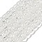 Transparent Spray Painting Crackle Glass Beads Strands, Column, Clear, 8x6mm, Hole: 1.2mm, about 65pcs/strand, 15.55''(39.5cm)