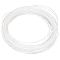 Gorgecraft Plastic Imitation Cane Wire Cord, Flat, White, 5mm