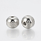 Tarnish Resistant 201 Stainless Steel Spacer Beads, Round, Stainless Steel Color, 6x5mm, Hole: 2.5mm