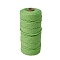 Cotton Macrame Cord, Round Macrame Rope for Wall Hangers, Boho Decorations, DIY Macrame Craft, Lime Green, 3mm, about 54.68 Yards(50m)/Roll