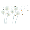 PVC Wall Stickers, Wall Decoration, Dandelion Pattern, 390x900mm