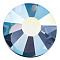 Preciosa&reg Crystal Hotfix Flatback Stones, Czech Crystal, Round(438 11 612 Chaton Rose VIVA 12 &reg), 30150 200 Denim Blue AB, SS10(2.7~2.9mm)