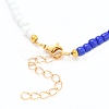 Glass Seed Beads Anklets AJEW-AN00315-01-3