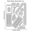 Carbon Steel Cutting Dies Stencils DIY-WH0309-805-6