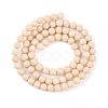 Natural Fossil Beads Strands G-E110-4mm-2-3