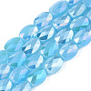 Electroplate Glass Beads Strands EGLA-S194-11A-B02-1