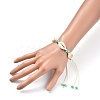 Adjustable Braided Bead Bracelets BJEW-JB05309-M-5