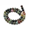 Natural Indian Agate Round Bead Strands G-P075-40-10mm-2