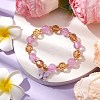 10mm Round Imitation Austrian Crystal & Crackle Acrylic Beaded Stretch Bracelets BJEW-JB10556-02-2