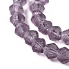 Imitate Austrian Crystal Frosted Glass Beads Strands EGLA-A039-T2mm-MD04-4