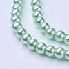 Round Glass Pearl Beads Strands JPS8MMY-3-2
