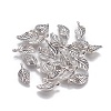 Tibetan Style Alloy Leaf Pendants TIBEP-1011-AS-LF-2