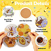 DIY Bees Theme Diamond Painting Acrylic Cup Mat Kits DIY-TAC0012-72-5