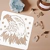 Large Plastic Reusable Drawing Painting Stencils Templates DIY-WH0172-653-3