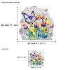 Flower Rainbow Prism Electrostatic Window Stickers PW-WGCE2D7-01-2