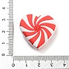 Heart Food Grade Eco-Friendly Silicone Focal Beads SIL-K004-09A-3