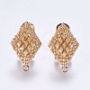 Alloy Stud Earring Findings PALLOY-F201-11-2