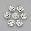 Alloy Rhinestone Shank Buttons RB-S065-06-2