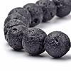 Natural Lava Rock Braided Bead Bracelets BJEW-R304-01-8mm-2