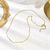 Brass Bar Link Chain Necklaces NJEW-JN04748-01-2