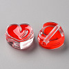 Transparent Enamel Acrylic Beads X-TACR-S155-004-3