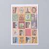 Postage Stamp Shape DIY Paper Label Paster Picture Stickers AJEW-L058-50-3