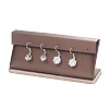 Wooden Covered with PU Leather Earring Stands EDIS-F004-01A-1