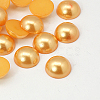 Half Round Domed Imitated Pearl Acrylic Cabochons OACR-H001-4C-1
