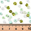 Opaque & Transparent Inside Colours Glass Seed Beads SEED-F004-4mm-04-6