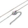 Ion Plating(IP) 304 Stainless Steel Slider Necklace Makings AJEW-JB00950-01-3