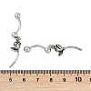 Rose 316 Surgical Stainless Steel Belly Button Rings/Earrings EJEW-G416-01AS-5