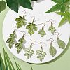 Painting Alloy Dangle Earrings EJEW-JE05739-2